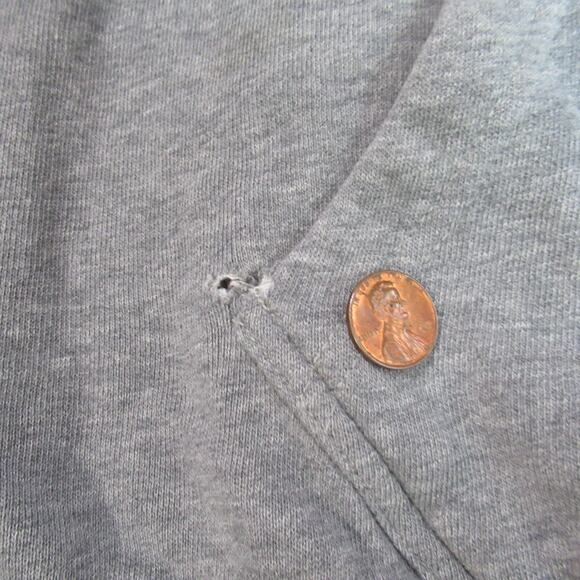 Syracuse Hoodie Mens 2XL Gray Sweatshirt Sports Orange Football Logo Grunge e5 - Picture 6 of 11